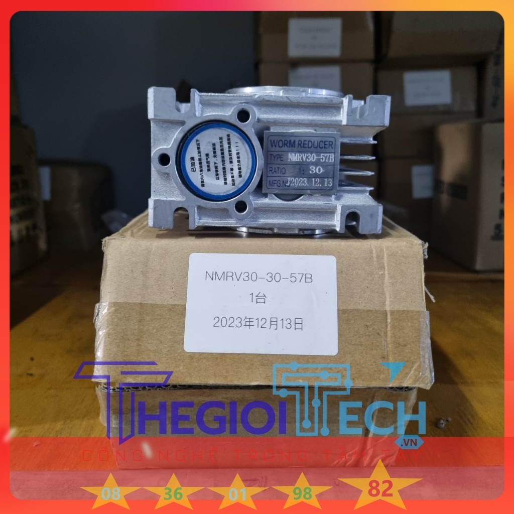 Hộp số giảm tốc NMRV (trục vít bánh vít) NMRV30 BÍCH 57 - 1:20