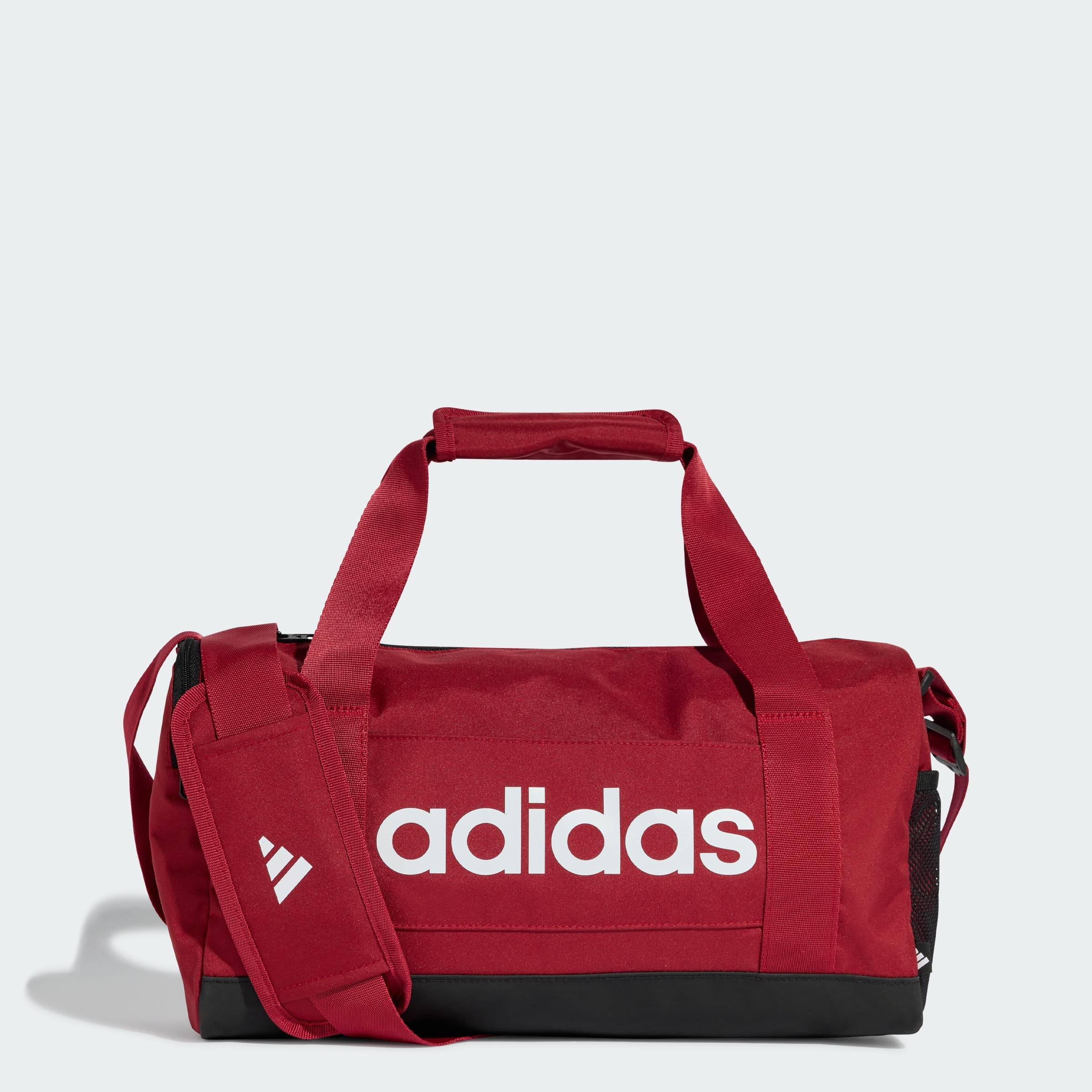 [0H-2H 15.7-VOUCHER 15%] adidas Lifestyle Linear Duffel Bag Extra Small Unisex Burgundy KE5700