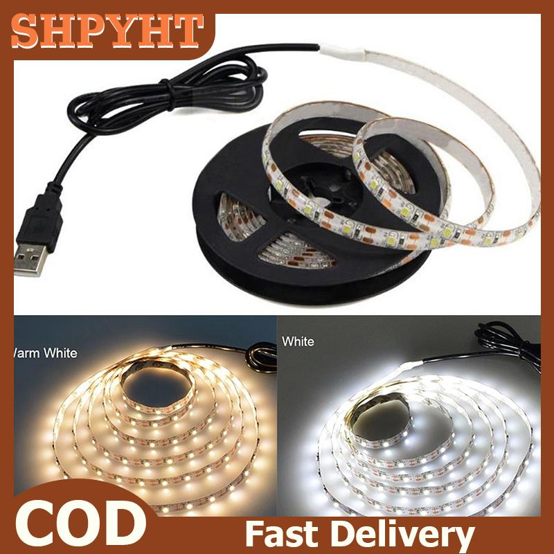 SHPYHT แถบไฟ LED ติดหลังทีวี5V ไฟ LED แถบไฟตกแต่งโคมไฟเทปไฟพื้นหลังทีวี ราคา 56 บาท*ส่งฟรี