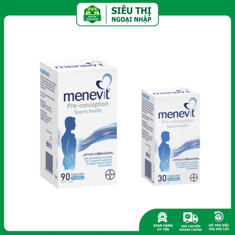 Viên uống Menevit cho nam giới 30 viên - 90 viên - hàng Úc chính hãng