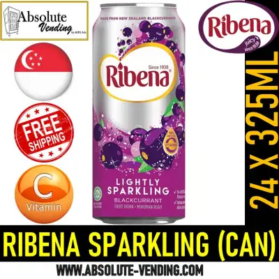 RIBENA Sparkling 325ML X 24 (CAN) - FREE DELIVERY within 3 working days!