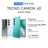 Điện thoại Tecno Camon  40 8Gb/128GB - Helio G100 Ultimate - Amoled 120Hz - 5200mAh