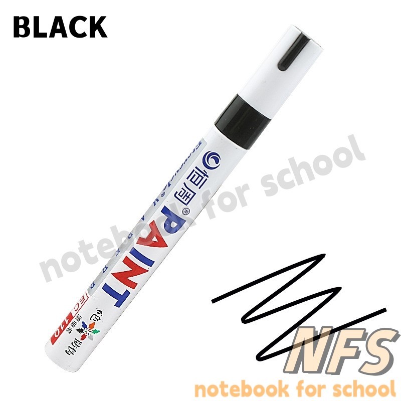 NFS 1/5PCS Metal Color Marker Pen Waterproof White Marker Paint Pens Permanent Paint Markers for Drawing