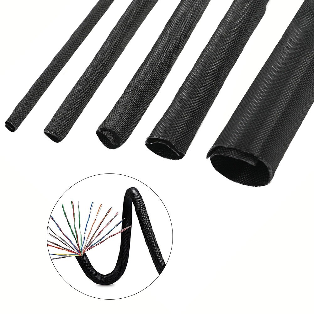 Hometool bụi bẩn và mảnh vụn thấm ống dây cáp bện 516mm cho dây ô tô