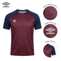 Umbro Sweat-Wicking Workout Training Shirt Raglan Sleeve for Gym Exercise Activewear for Men