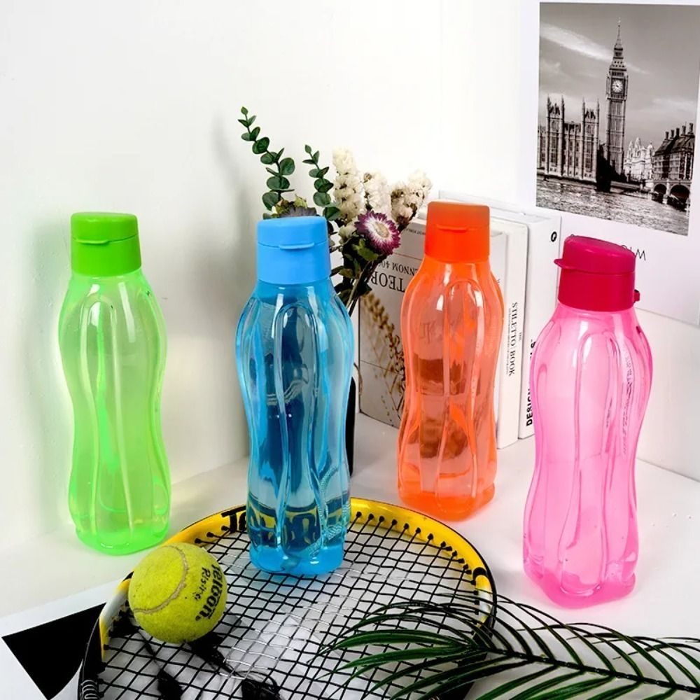 Gvdbb 800/1100ml chai nước nhựa màu trơn dung tích lớn Bình uống nước thể thao drinkware leakproof Bình nước du lịch