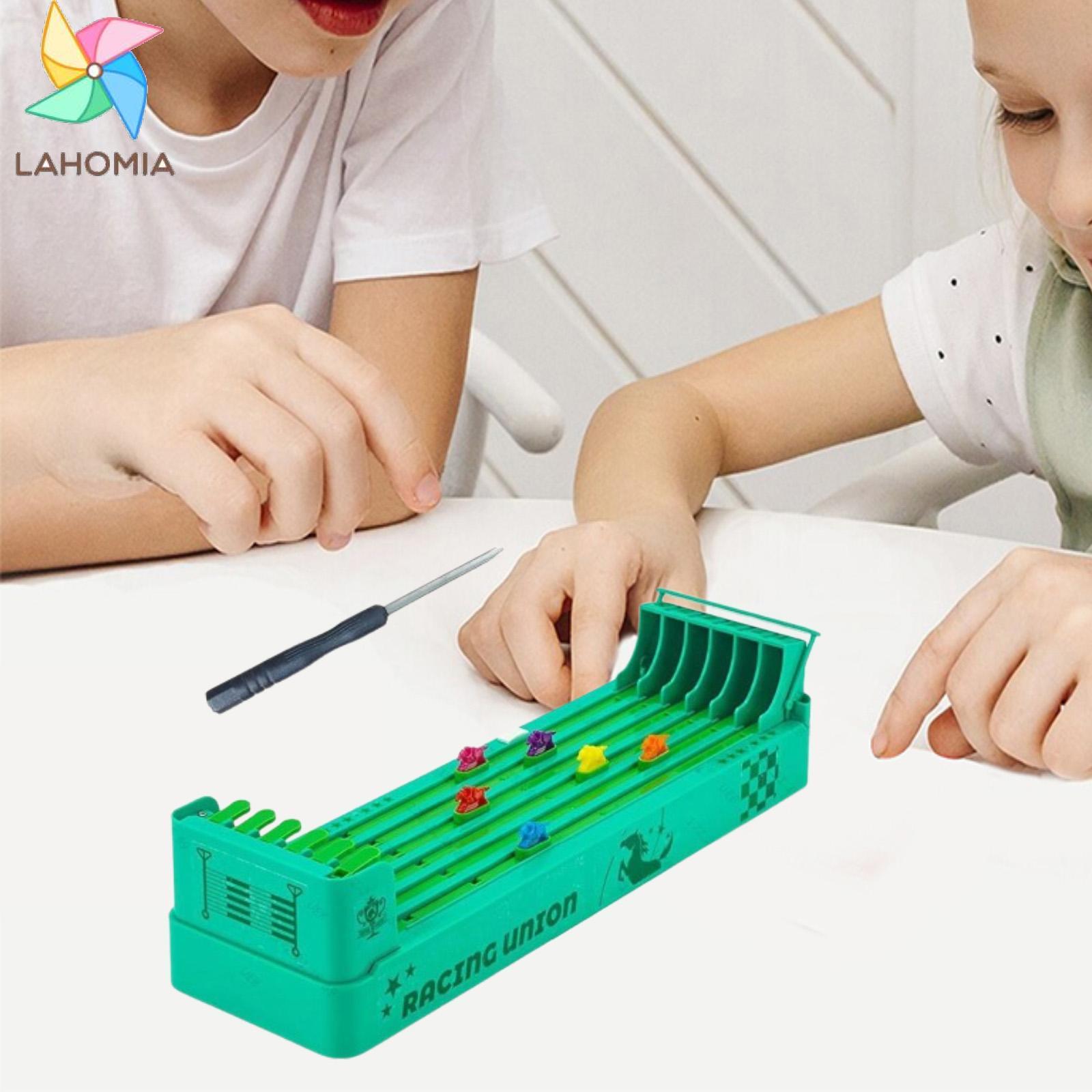 lahomia Desktop Race Horse Game Hand Eye Coordination Classic Developmental Toy for Friends Interaction Birthday Gift Two Players