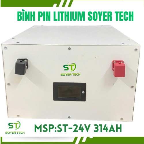 Bình Lưu Trữ SOYER TECH 8.06kWh | Bình Pin lưu trữ 25.6V-314Ah- lưu trữ 8.06Kwh Điện Giá 24,500,000 Đồng*Miễn phí vận chuyển