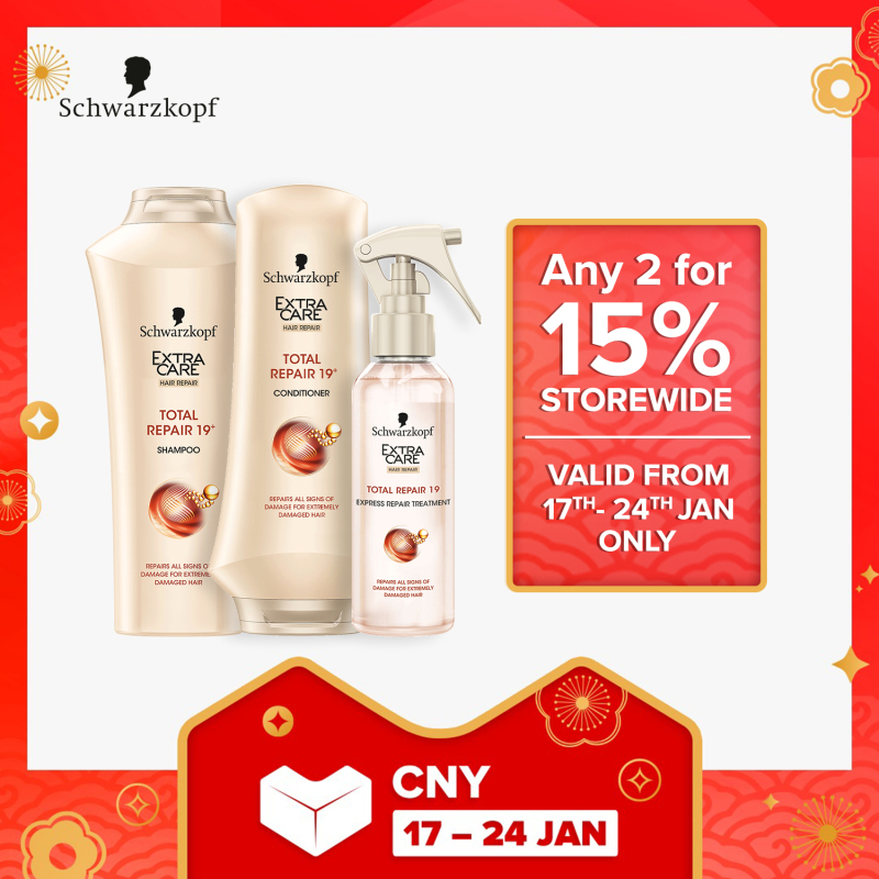 Buy Schwarzkopf Extra Care Total Repair 19 Shampoo/Conditioner/Treatment Set Singapore