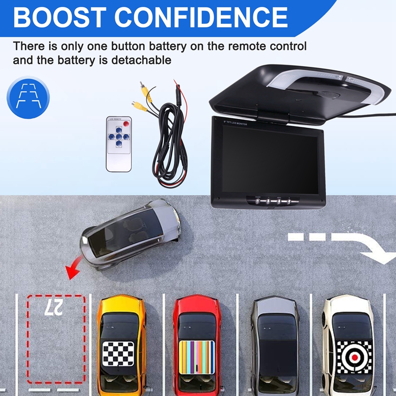 Car Roof Monitor Lcd Display - Multimedia Video Ceiling Display