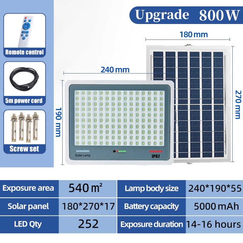 🔥Local Seller+Buy1Take1🔥New1200W Solar Light Outdoor Solar Flood Light Solar Garden Light Solar Spotlight LED Outdoor Solar Light Solar Led Light Solar Panel Ip67 Waterproof 太阳能户外灯