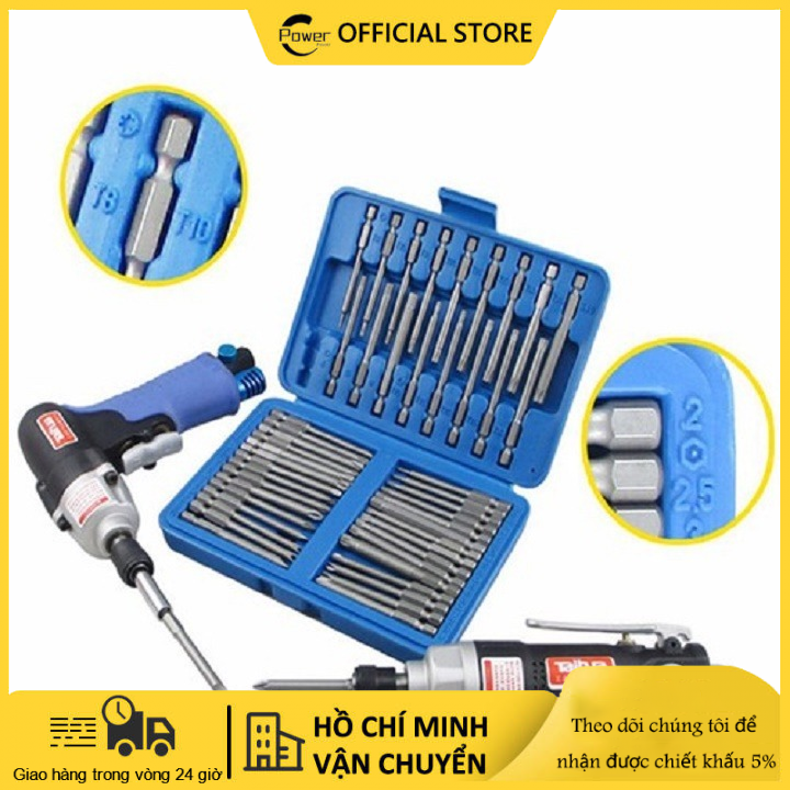 Bộ mũi tô vít đa năng chuôi lục giác 6.35mm 50 chi tiết cho máy khoan / máy vít