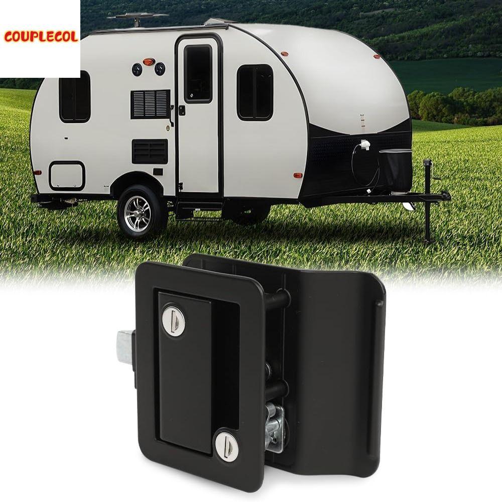 COUPLECOL ทนต่อการสึกหรอ ล็อคประตู RV ป้องกันการโจรกรรมป้องกัน กุญแจ2ดอก ล็อคประตูทางเข้า สีดำสีดำ ปลอดภัยและปลอดภัย ชุดเปลี่ยนล็อกผู้ออกค่าย การเดินทางการเดินทาง ราคา 1,940 บาท*ส่งฟรี