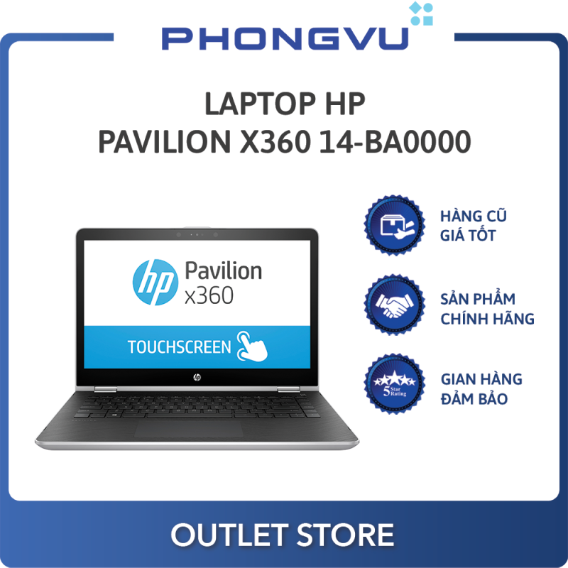 Laptop HP Pavilion X360 14-ba065TU (2GV27PA) (Bạc) - Laptop cũ
