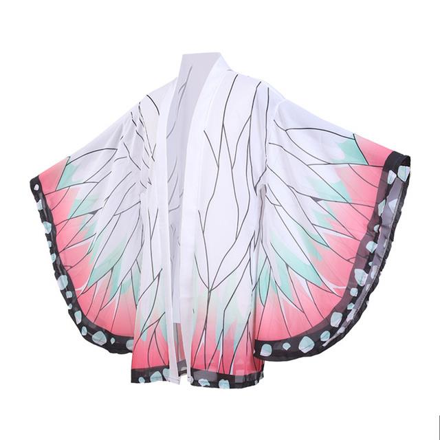 Anim diệt quỷ cứu nhân cosplay kochou Shinobu Trang Phục Cosplay đồng phục Kimono áo cho phụ nữ hóa 
