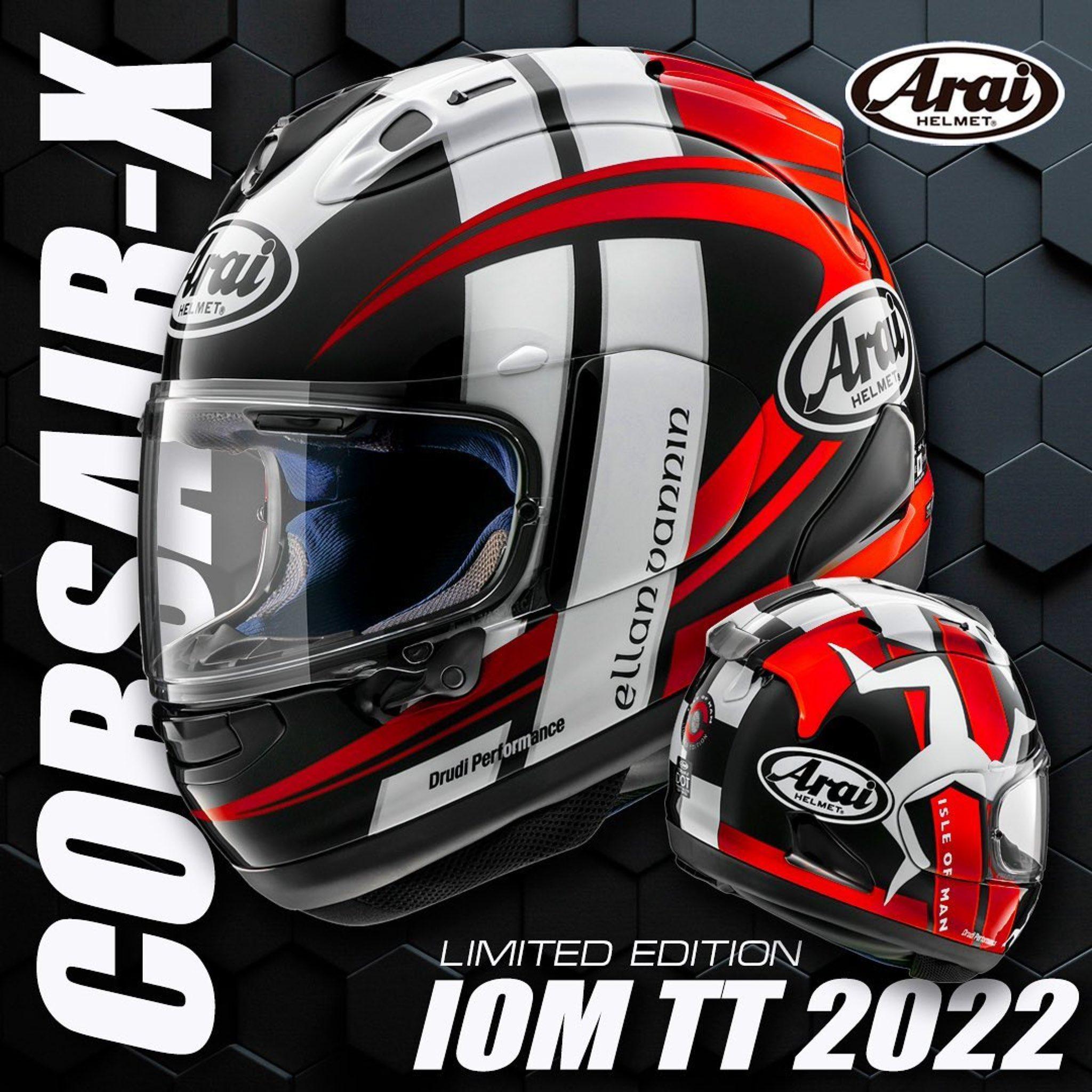 ARAI RX7X TTIOM 2022 RED LIMITED EDITION IOM TT HELM FULL FACE Harga 12,500,000 rupiah*Gratis Ongkir