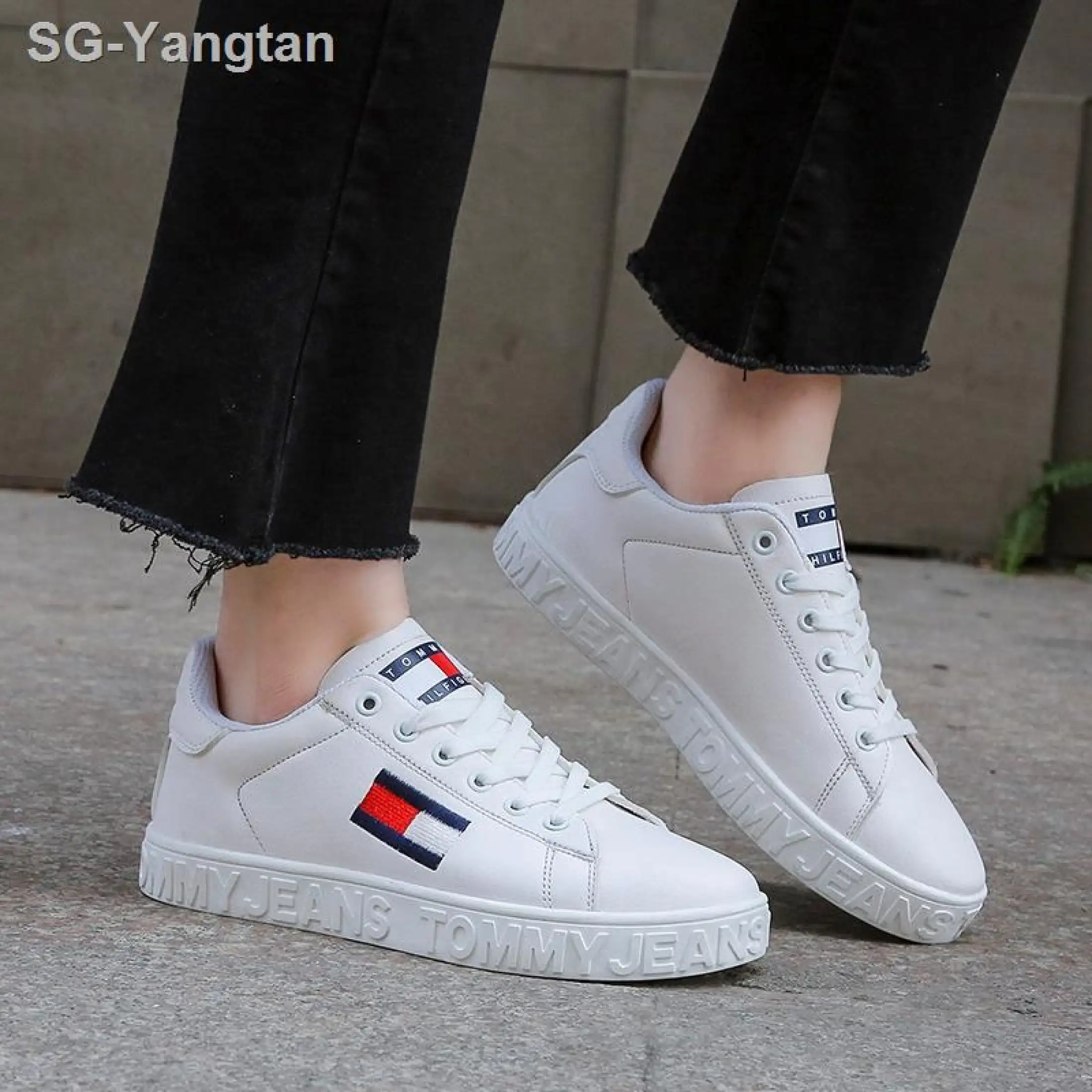 tommy hilfiger rhinestone sneakers