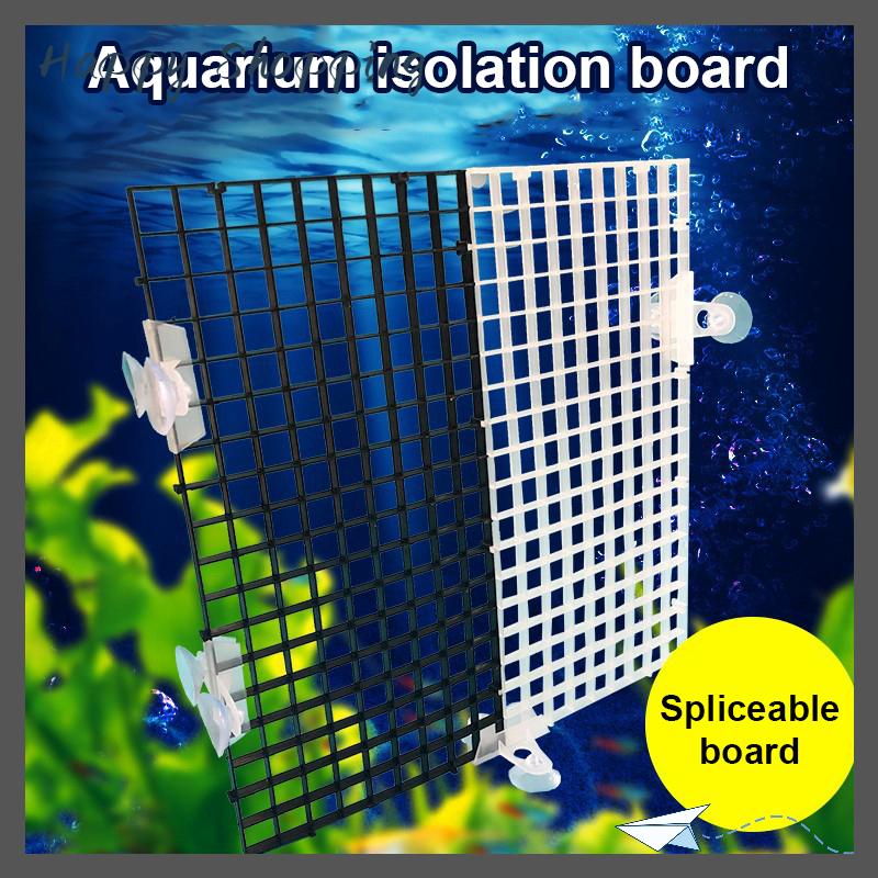 [THS Store] COD Có thể tháo rời spliceable Fish Tank cô lập tấm trên bìa Net dưới bộ lọc khung lưới dưới tấm lọc chia tấm
