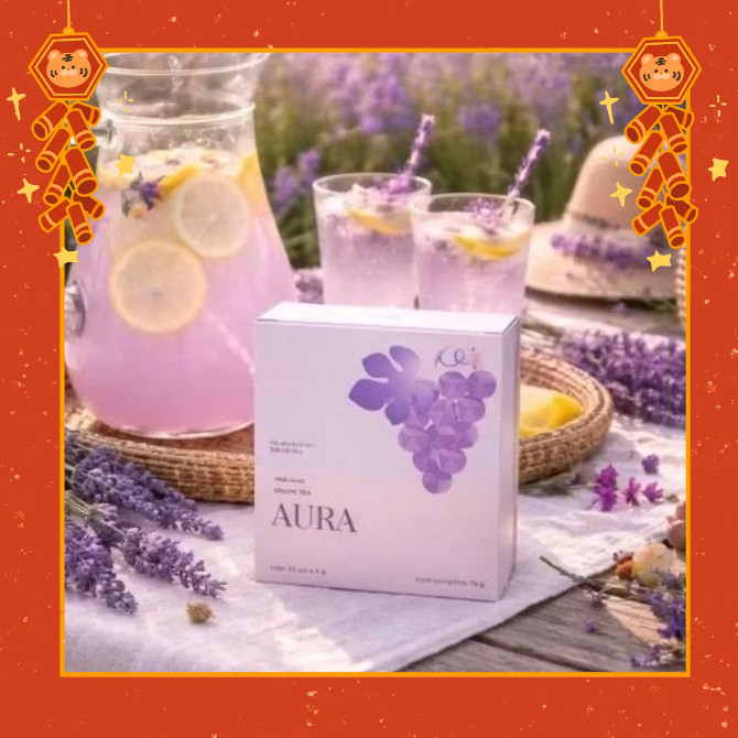 Sẵn ship Trà Nho Aura Care x3 và trà dứa aura care x3 chính hãng 💯💯