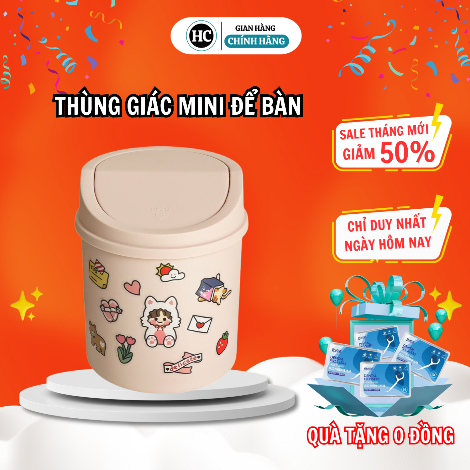 Thùng rác mini để bàn có nắp đậy/ ống cắm bút/ hộp đựng đồ, đựng bút trang trí bàn