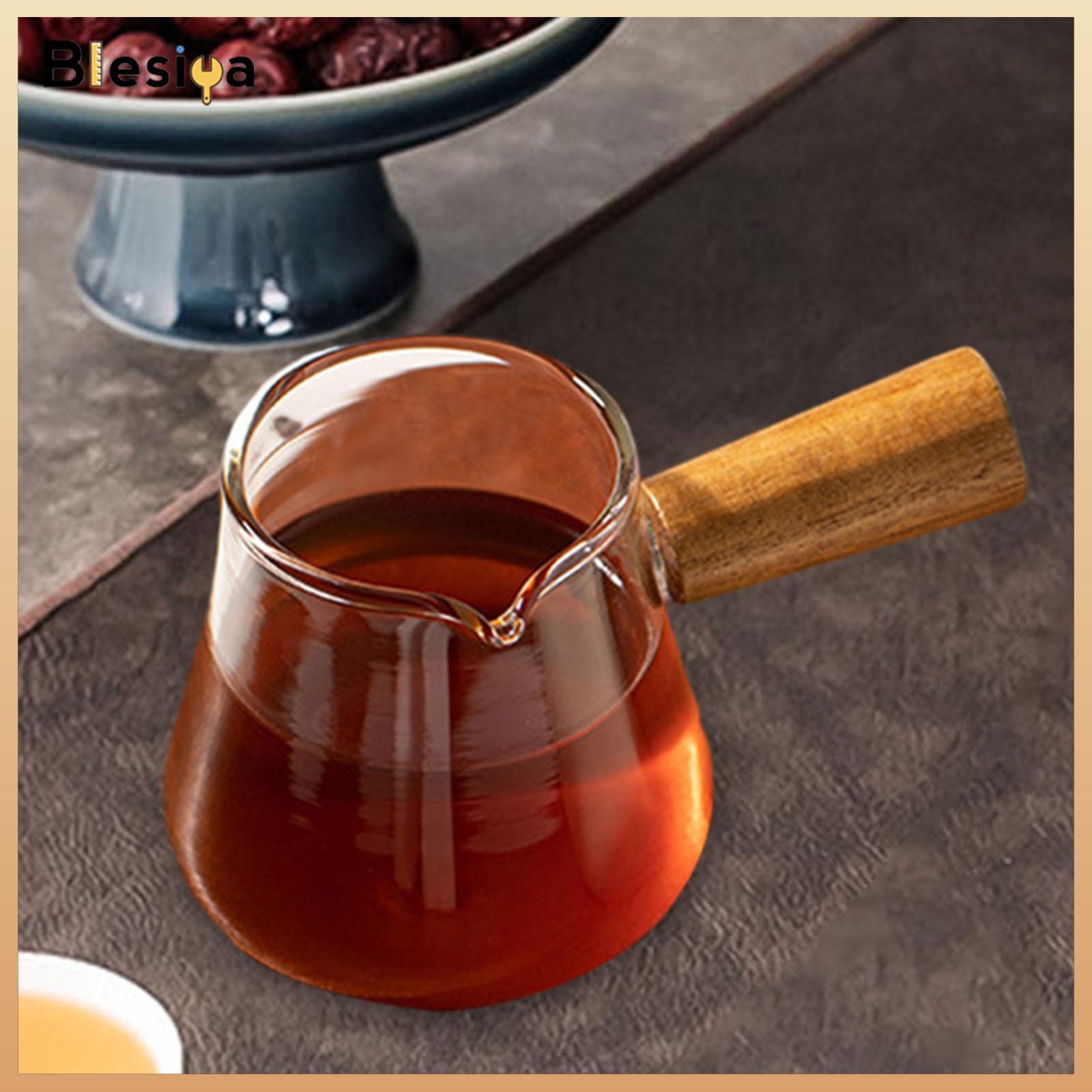 Blesiya nước sốt bình thủy tinh chịu nhiệt đa năng Espresso ba thủy tinh cho barista