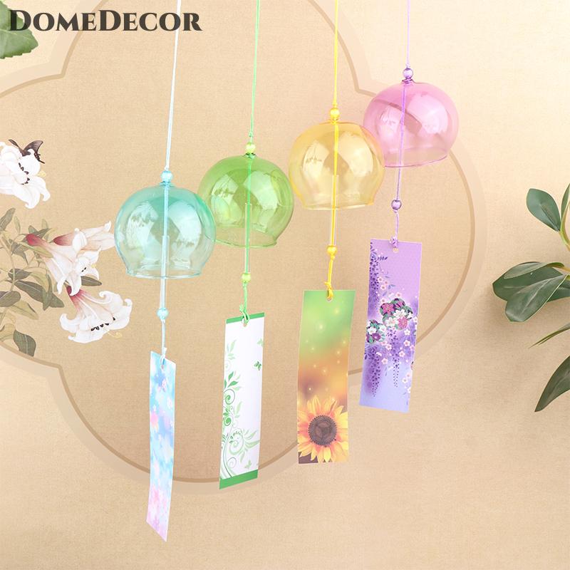 DomeDecor Chuông gió mới làm bằng tay thủy tinh Chuông Gió món quà sinh nhật Giáng sinh món quà Nhà Kiểu dáng Chuông gió phong cách Nhật Bản