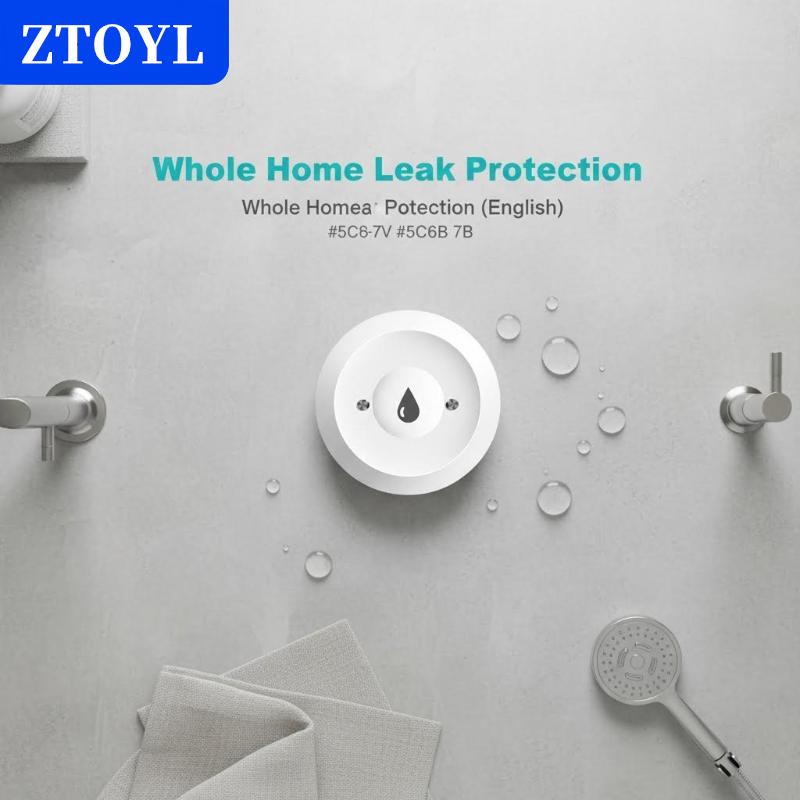 [COD] ZTOYL Tuya ZigBee เซ็นเซอร์3.0น้ำรั่ว, เซนเซอร์ตรวจจับน้ำท่วมและน้ำรั่วซึมผ่านแอปตรวจสอบระยะไกลสำหรับห้องครัวห้องน้ำ ราคา 185 บาท*ส่งฟรี