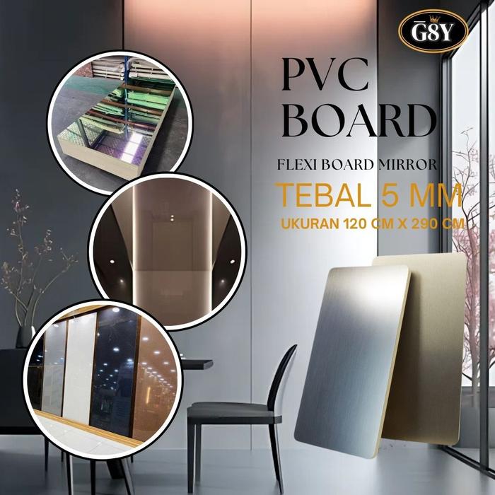 BEST SELLER PROMO TERBATAS PVC BOARD MIRROR & DOVE / UK 12M X 2.9M & UK 12 X 145M / TEBAL 5MM | COD