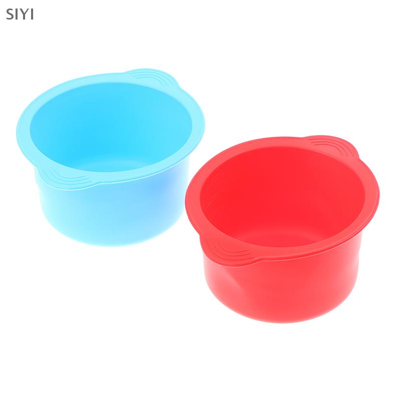 SIYI💕Gift💕Cheap💕 Sáp ấm hơn nhiệt-chống thay thế Silicone Bát tóc loại bỏ sáp với khuấy thanh không dính Pan tóc loại bỏ vẻ đẹp