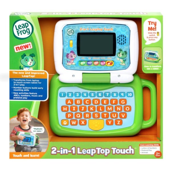 Đồ chơi Leapfrog “Leaptop laptop cảm ứng 2 trong 1” giới thiệu chữ cái, số cho bé trên 2 tuổi