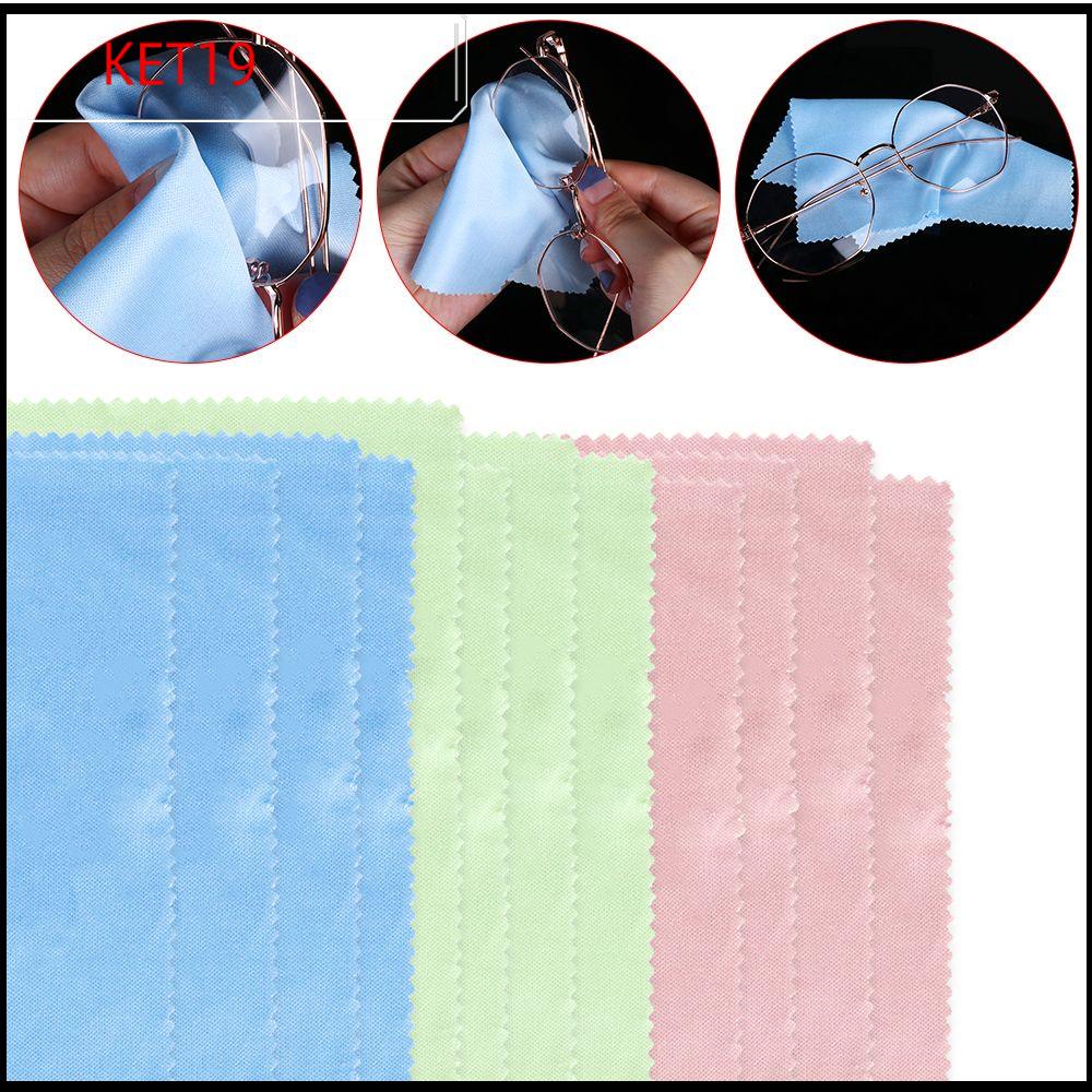 KET1P 5/10pcs Sáng tạo Giặt dễ dàng Đối với iPhone iPad Khăn lau kính mắt Làm sạch ống kính Làm sạch vải Sợi nhỏ
