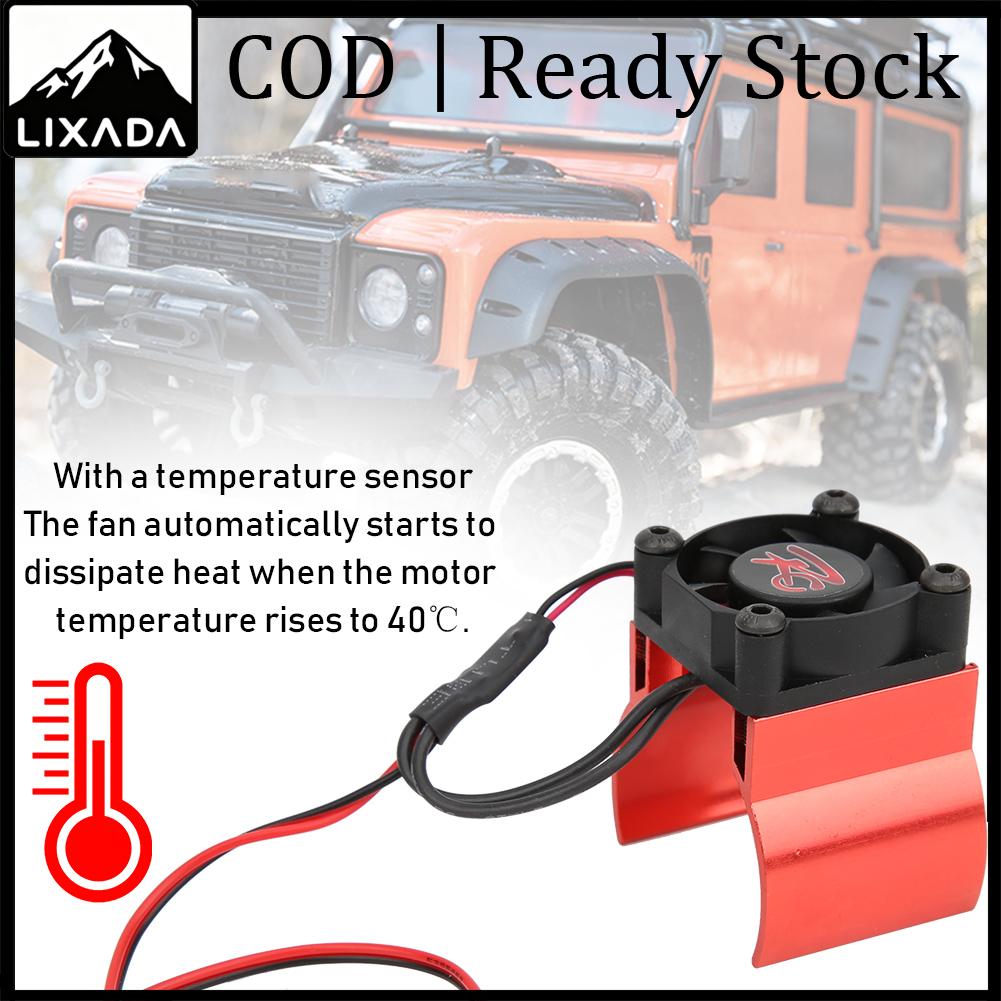 LIXADA RC มอเตอร์หม้อน้ำ RC รถระบายความร้อนความเข้ากันได้ดีอลูมิเนียมอัลลอยด์การกระจายความร้อนสำหรับ 1/10 Axial Car ราคา 222 บาท*ส่งฟรี