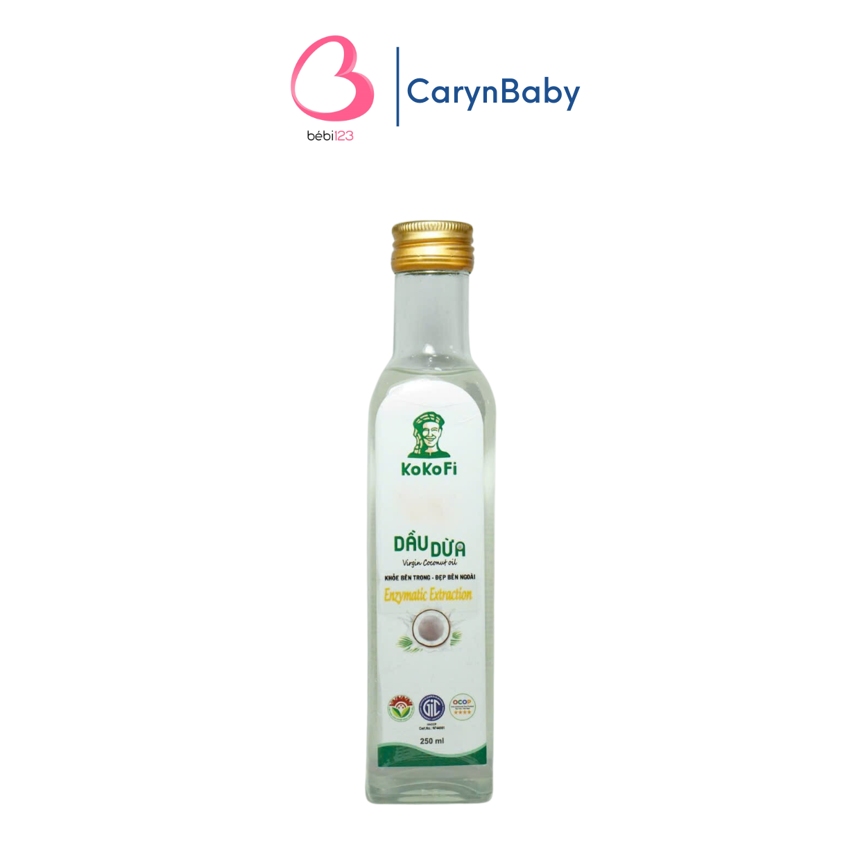 (Công Nghệ Mới) Dầu Dừa Chiết Suất Enzyme Lên Men Tự Nhiên KoKoFi 500ml Nguyên Chất An Toàn Cho Mẹ Và Bé Bebi123