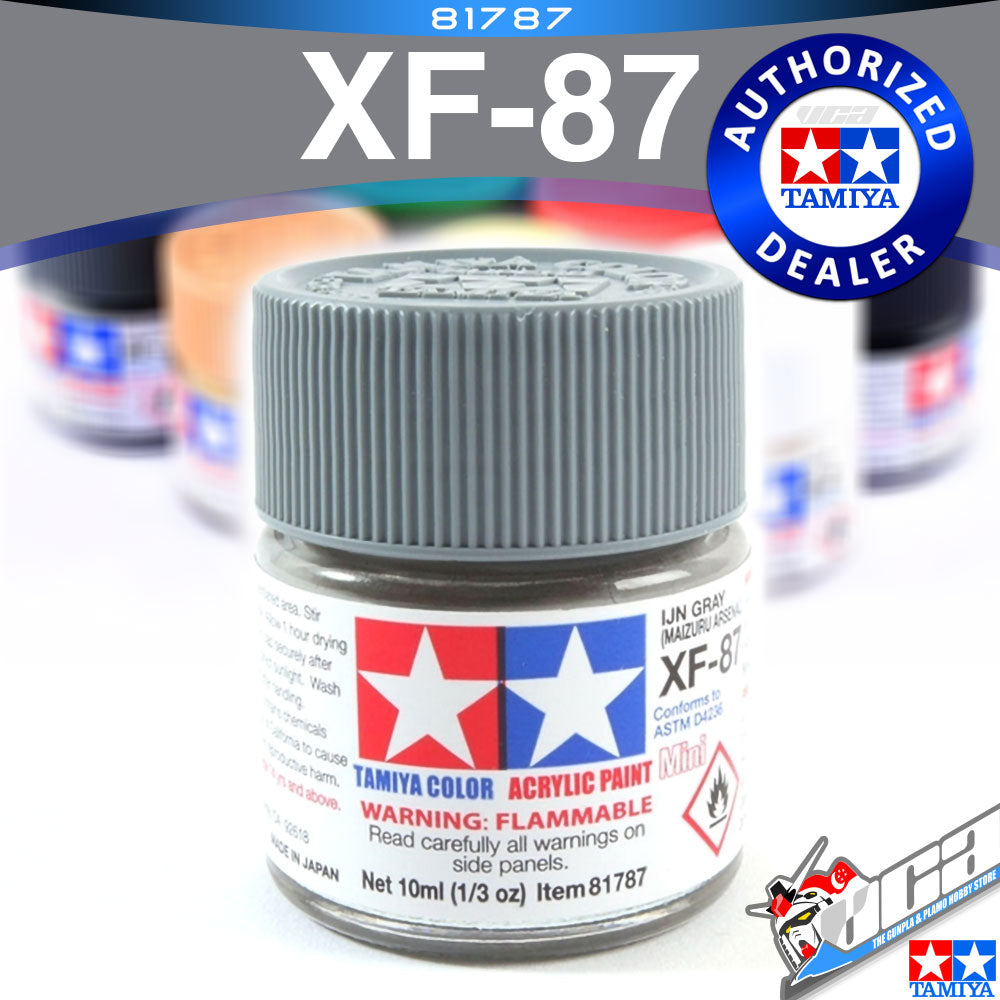 🌈 TAMIYA 81787 XF-87 IJN GRAY MAIZURU ARSENAL ACRYLIC MINI 10ML PLASTIC MODEL HOBBY TOY PAINT VCA GUNDAM SINGAPORE