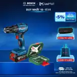 Máy khoan vặn vít pin GSB 185-LI (1 pin) - Tặng kèm 1 Bộ mũi khoan và vặn vít X-Line 34 món