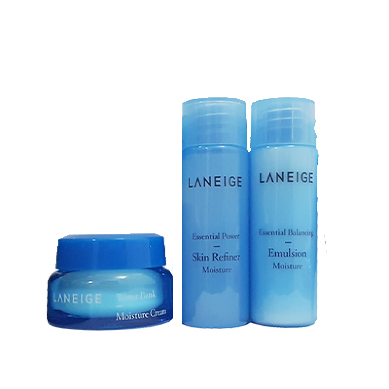 Buy Laneige Essential Power Balancing Emulsion 25ml + Skin Refiner 25ml + Moisture Cream 10ml (Moisture) Singapore