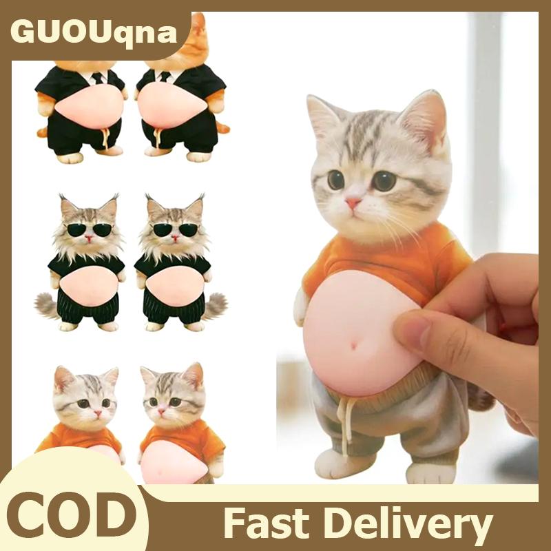 GUOUqna Mèo 3D bụng Stickers mềm Silicone cho điện thoại trường hợp xe trang trí trẻ em của sinh nhật đảng ủng hộ lễ hội Nguồn cung cấp phụ kiện Giá 13,159 Đồng*Miễn phí vận chuyển