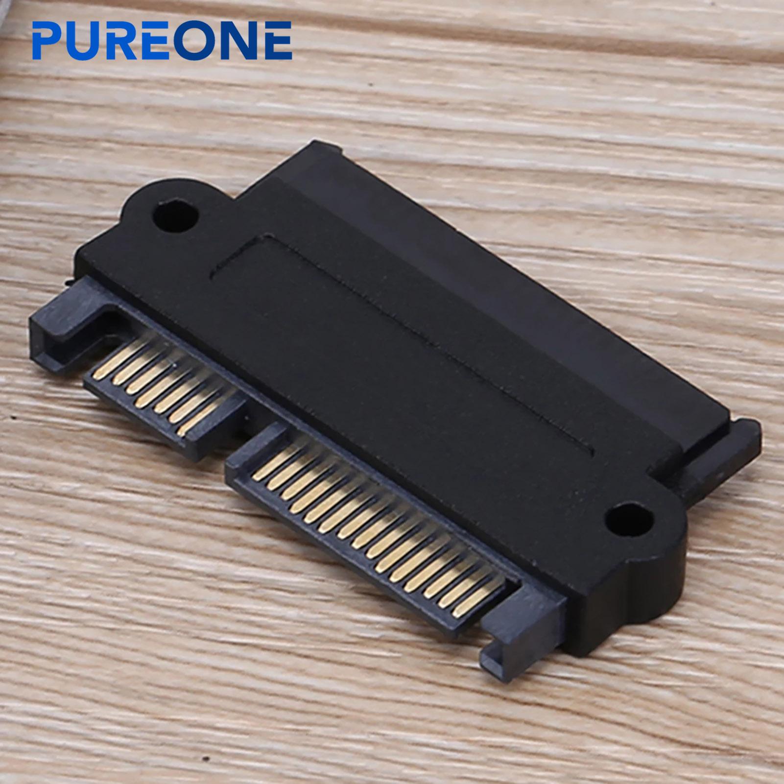 Pureone ổ cứng Bộ chuyển đổi ổ đĩa SAS để 22pin Bộ chuyển đổi SATA SAS để SATA HDD Adapter chuyển đổi 180 độ góc đầu thẳng 5gbps cho phụ kiện máy tính Vận chuyển nhanh