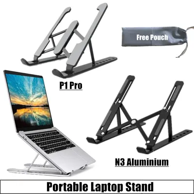 [SG Seller] Portable Laptop Stand Foldable Adjustable Support Base Non-slip Notebook Holder