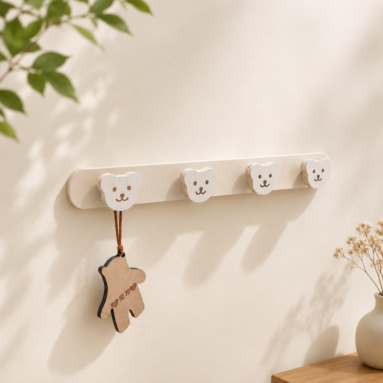 Móc Treo Quần Áo Bằng Gỗ Hình gấᴜ, phong cách mộc, deco, vintage