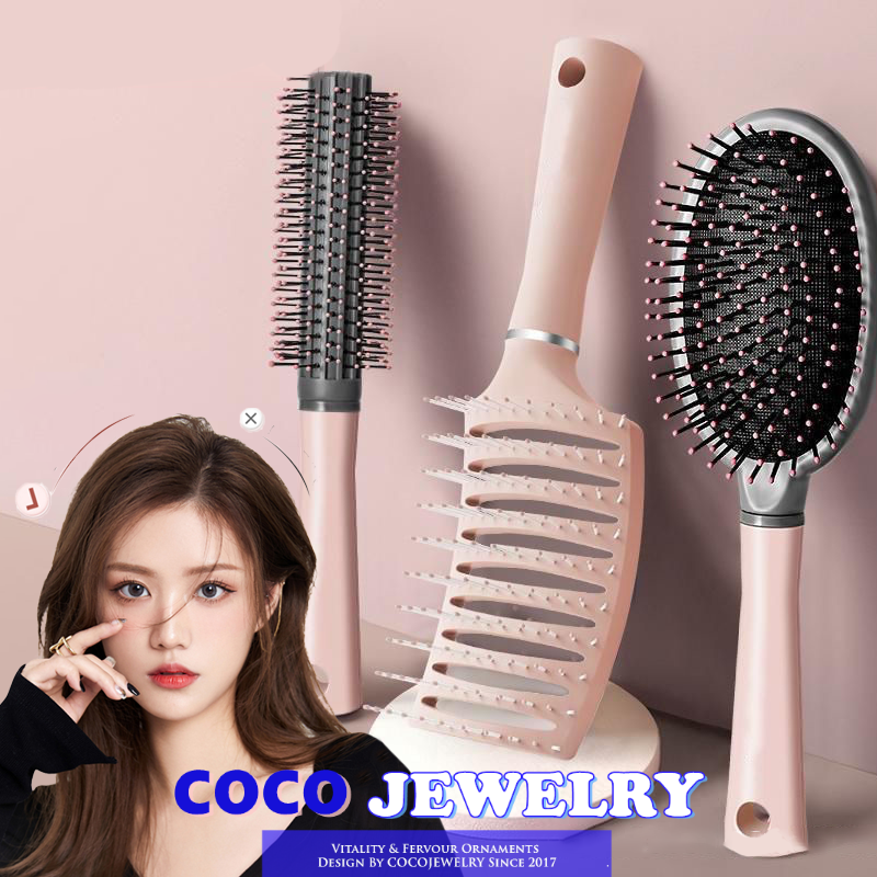 COCOJEWELRY Large Curved Comb Scalp Massage Comb Curling Comb Anti