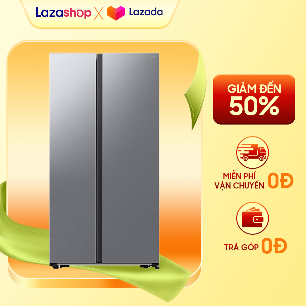 [GIAO TẠI HCM] Tủ lạnh Samsung Inverter 583 lít Side By Side RS57DG400EM9SV - RS57DG400EM9/SV Công nghệ làm lạnh No Frost, Quản lí thông minh SmartThings
