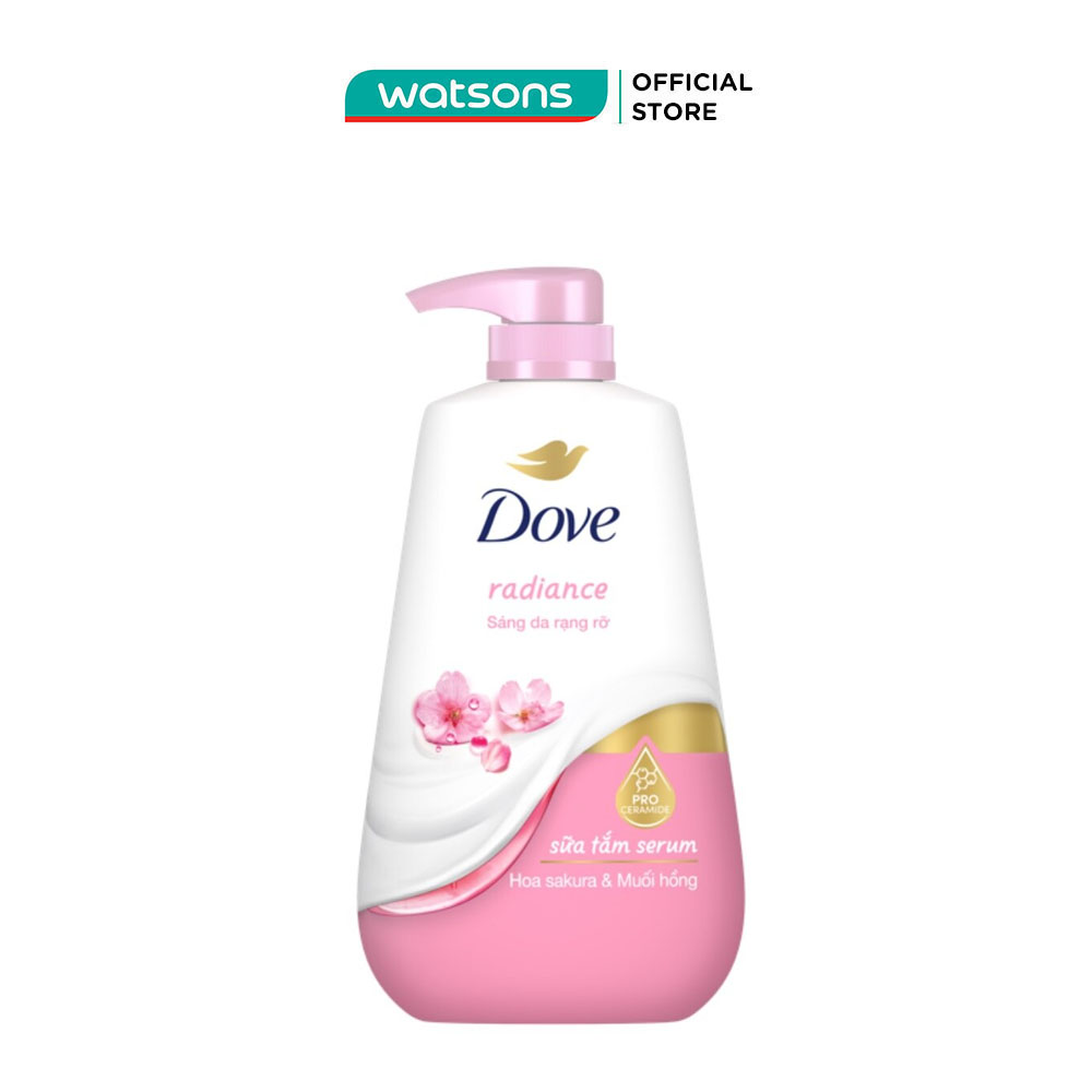 Sữa Tắm Serum Dove Hoa Sakura  Muối Hồng Radiance 500g