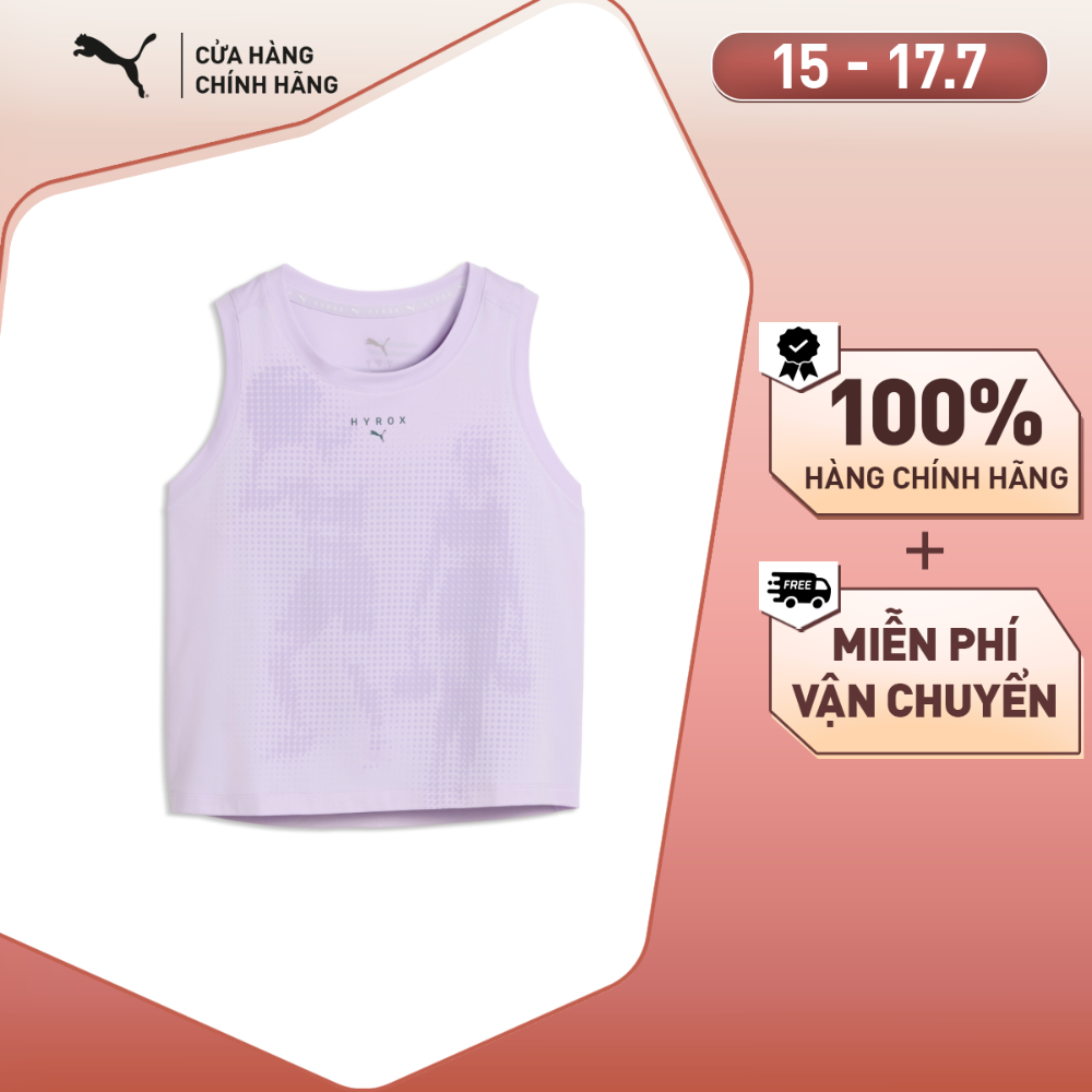 Áo Thun Thể Thao Tập Luyện PUMA Nữ W X HYROX CLOUDSPUN THE Light Lavender Màu Tím