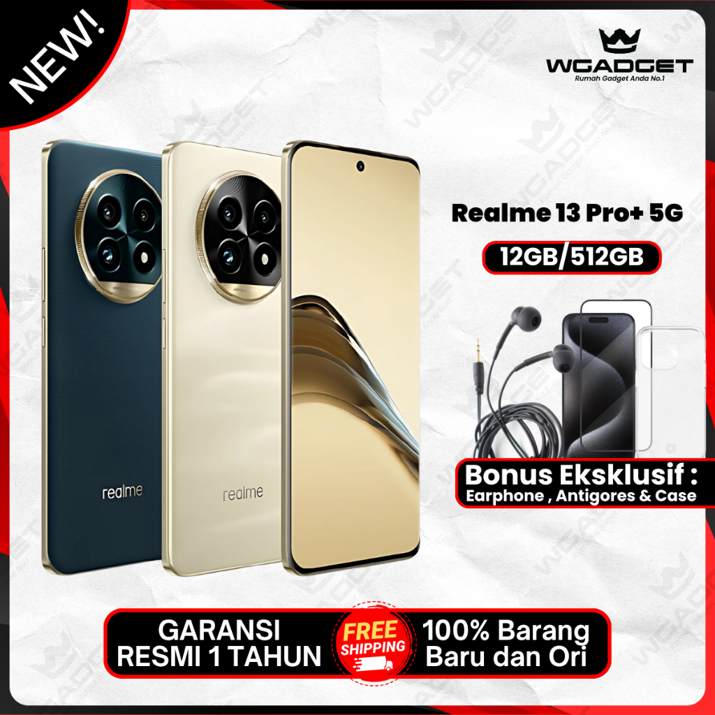 Realme 13 Pro Plus 5G [12/512 GB] NFC Garansi Resmi Giá 6,999,000 Đồng*Miễn phí vận chuyển