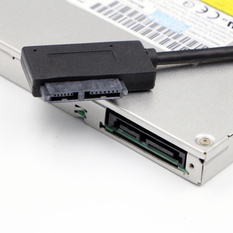 35CM USB Adapter PC 6P+7P CD DVD Rom to USB 2.0 Converter Slimline 13 Pin Drive Cable for PC Laptop Notebook