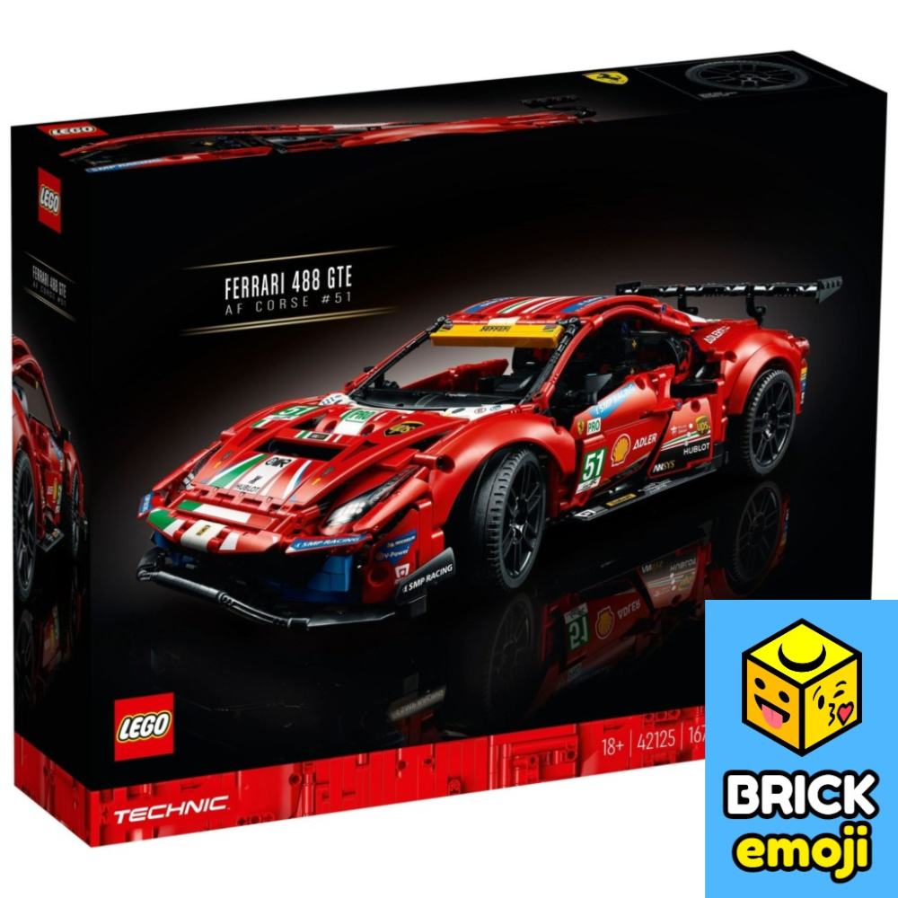 LEGO 42125 Technic Ferrari 488 GTE “AF Corse #51” Đồ chơi khối xây dựng