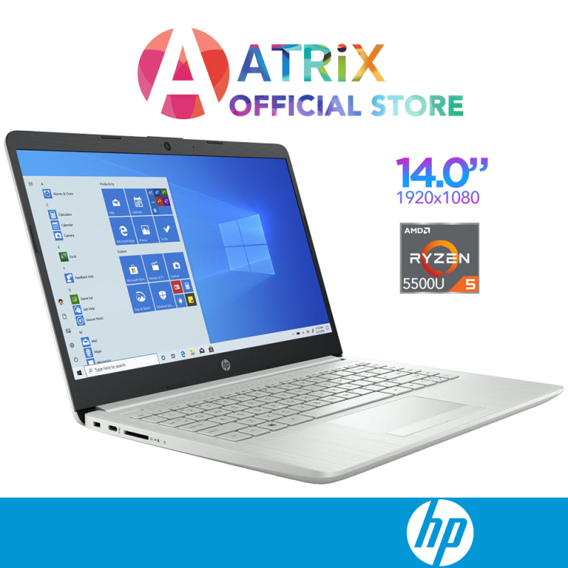 【Free MS Office】HP Laptop Slim Series 14s(2021) | 14 FHD IPS 1920x1080 Narrow Bezel | Ryzen 5 5500U | 16GB DDR4 RAM | 512GB PCIe SSD | AMD Radeon Graphics | Win10 Home | 1 Year HP Onsite Warranty