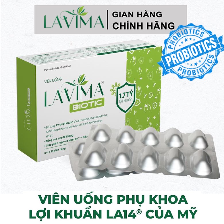 Lavima Biotic men vi sinh viên uống NTDT
