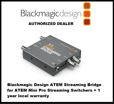Blackmagic Design ATEM Streaming Bridge for ATEM Mini Pro Streaming Switchers + 1 year local warranty